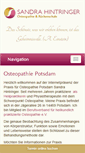 Mobile Screenshot of osteopathie-hintringer.de
